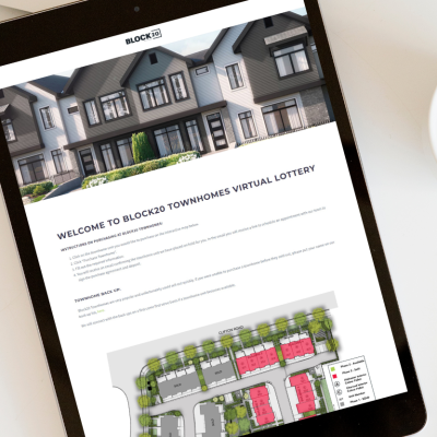 Ipad - Townhome Website Launch